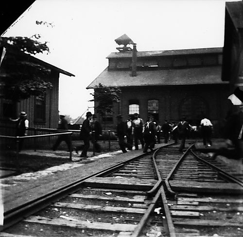 Men on Tracks of Allegheny Valley Railroad