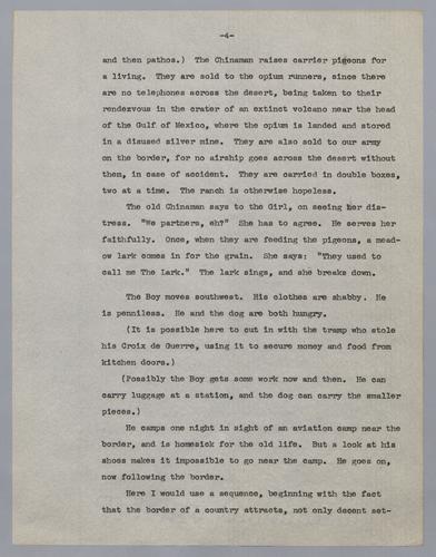 The Lark - original motion picture scenario