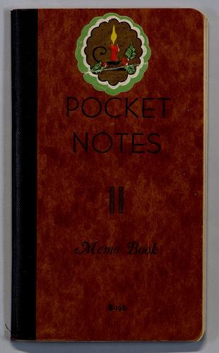 Autobiographical notes - Pocket Notes Memo Book