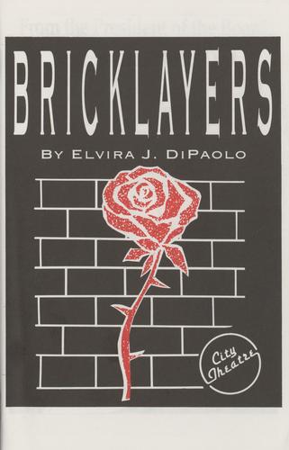 Theatre program - Bricklayers first production at the South Side City Theatre
