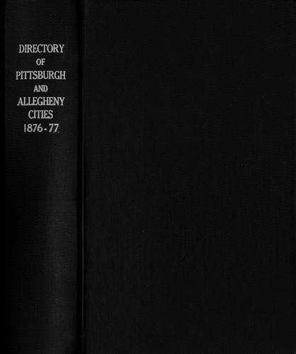 Directory of Pittsburgh and Allegheny cities