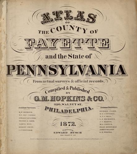 Hopkins Atlas of Fayette County,