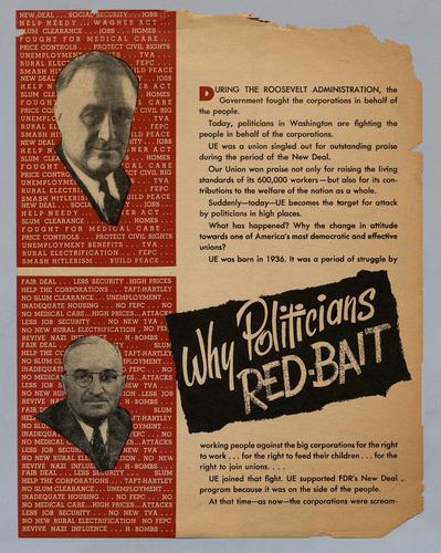 "Why Politicians Red-Bait" Booklet