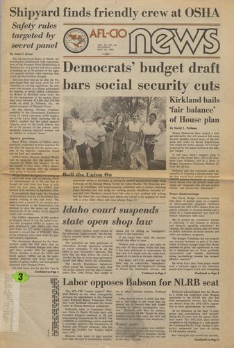 AFL-CIO News Vol. 30 No. 20