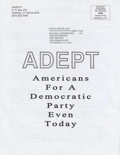Americans for a Democratic Party Even Today Booklet