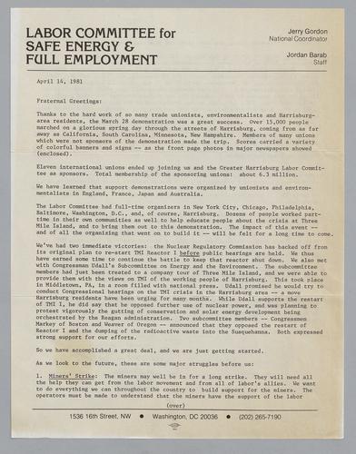 Labor Committee for Safe Energy & Full Employment