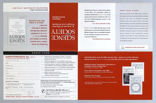 Science & Society Mail Order