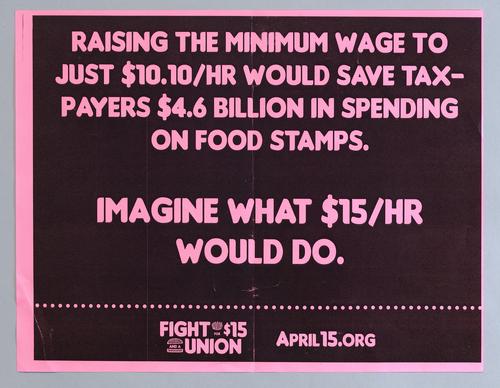 "Fight For $15 and a Union" Flyer