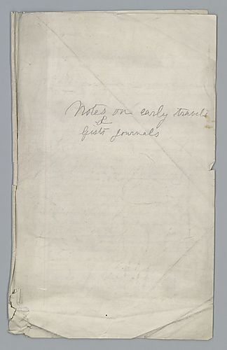 Notes on Early Travels, Gist's Journals