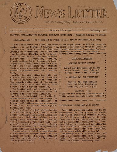 LC News Letter Vol. 3, No. 2