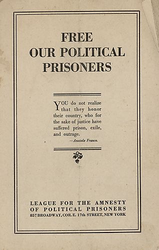 "Free Our Political Prisoners" Pamphlet
