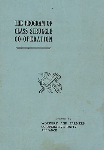 "The Program of Class Struggle Co-operation" Pamphlet