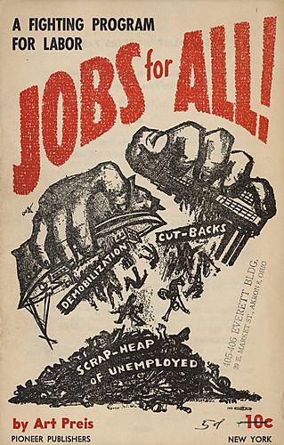 "A Fighting Program For Labor: Jobs for All" Pamphlet
