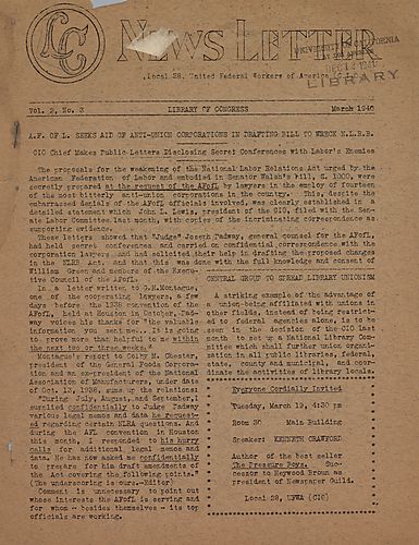 LC News Letter Vol. 2, No. 3