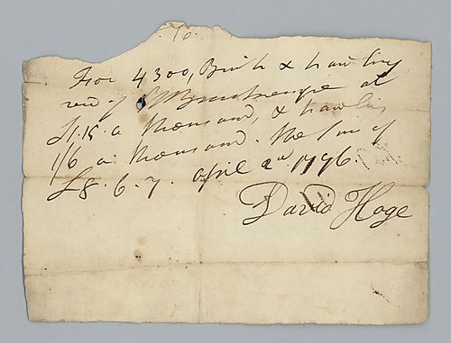 H. H. Brackenridge Road Tax Receipts