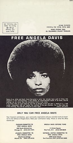 "Free Angela Davis" Flyer