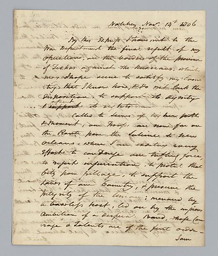 James Wilkinson to Samuel H. Smith