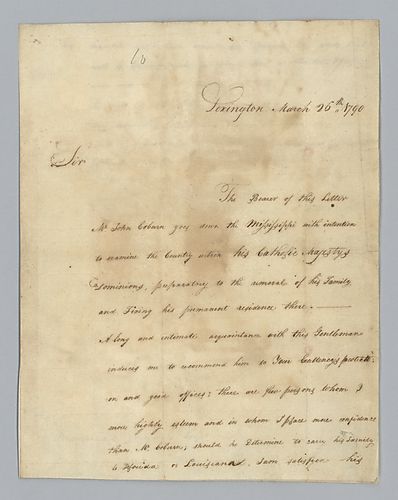 James Wilkinson to Manuel Gayoso