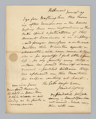 James Wilkinson to Samuel H. Smith