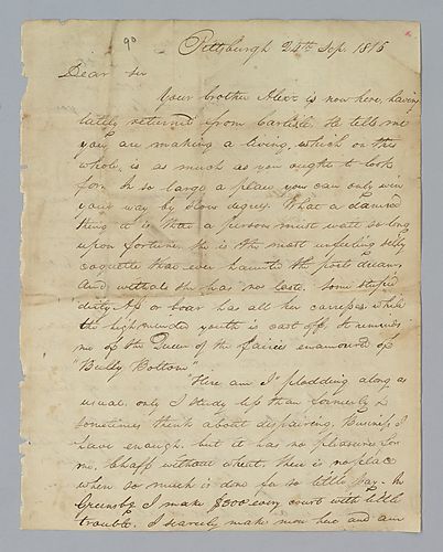 Walter Forward to H. M. Brackenridge (LB# 90)