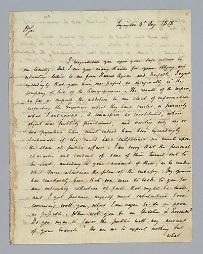 Henry Clay to H. M. Brackenridge (LB# 120)