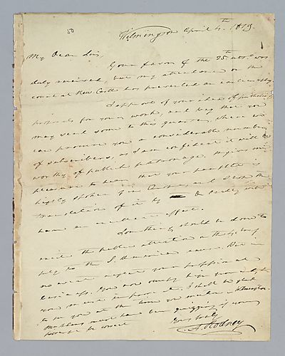 Caesar Augustus Rodney to H. M. Brackenridge (LB# 50)