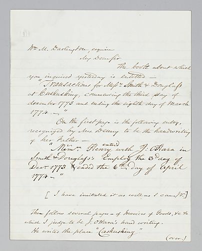 James Veech to William M. Darlington