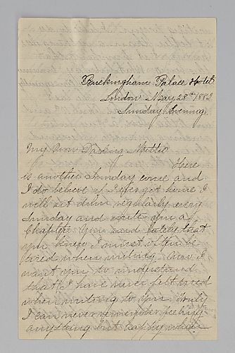 Edith Darlington to Mittie Hemphill, London