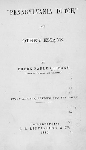 "Pennsylvania Dutch."