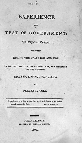 Experience the test of government