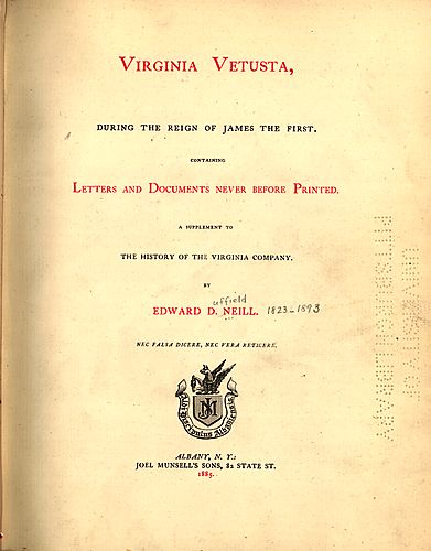 Virginia vetusta during the reign of James the First