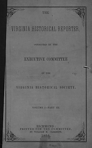 Virginia historical reporter