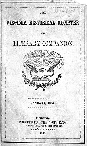 Virginia historical register, and literary companion