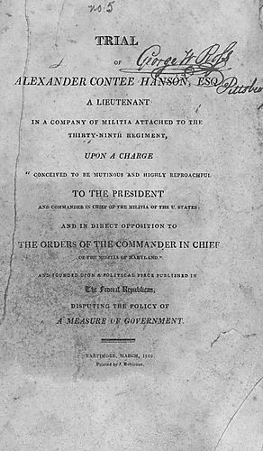 Trial of Alexander Contee Hanson, esq
