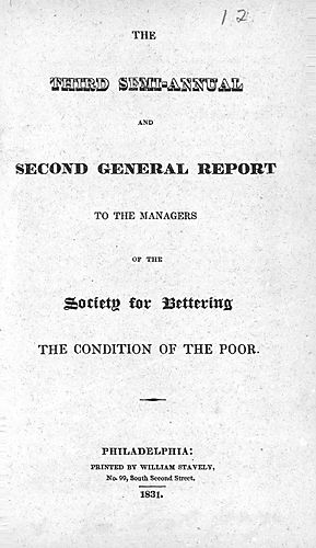 Report to the managers of the Society for Bettering the Condition of the Poor
