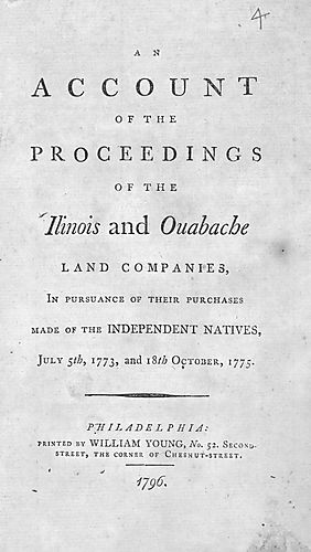 account of the proceedings of the Ilinois [sic] and Ouabache Land Companies