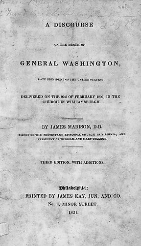 discourse on the death of General Washington