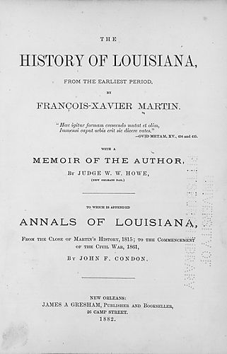 history of Louisiana, from the earliest period
