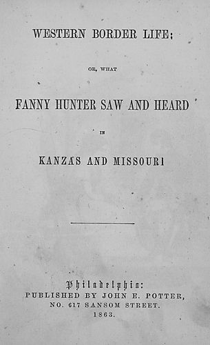 What Fanny Hunter saw and heard in Kansas and Missouri