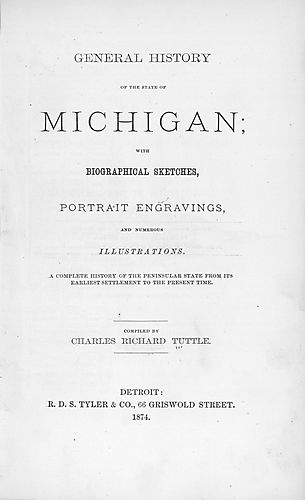 General history of the state of Michigan