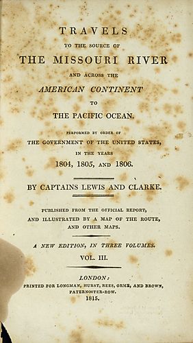 History of the expedition under the command of Captains Lewis and Clark