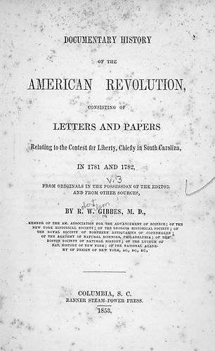 Documentary history of the American revolution