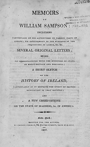 Memoirs of William Sampson