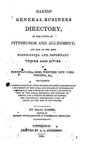 Harris' general business directory of the cities of Pittsburgh and Allegheny