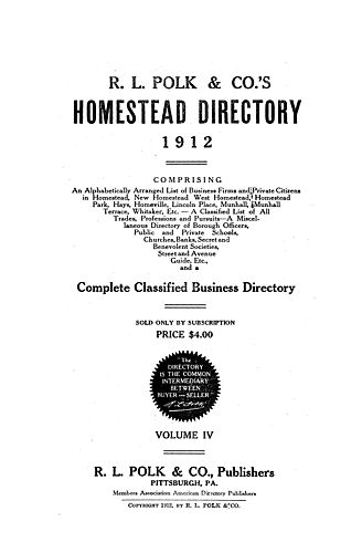 R.L. Polk & Co.s' Homestead directory