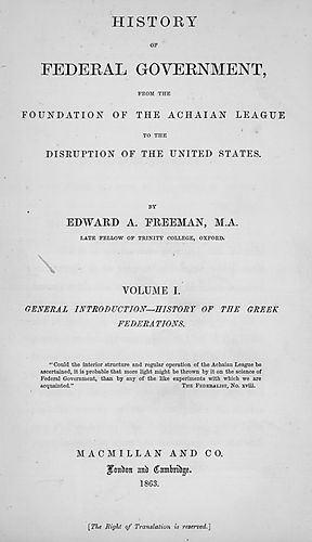 History of federal government