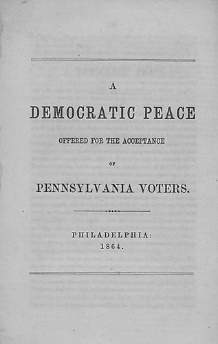 Democratic peace offered for the acceptance of Pennsylvania voters