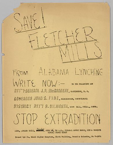 "Save Fletcher Mills" Flyer