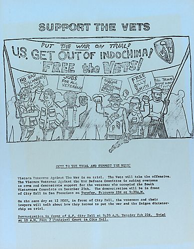 "Support the Vets" Flyer