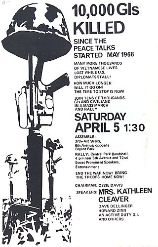 "10,000 GIs Killed Since the Peace Talks Started May 1968" Flyer